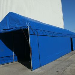 Custom Vinyl Structure with Roll Up Doors